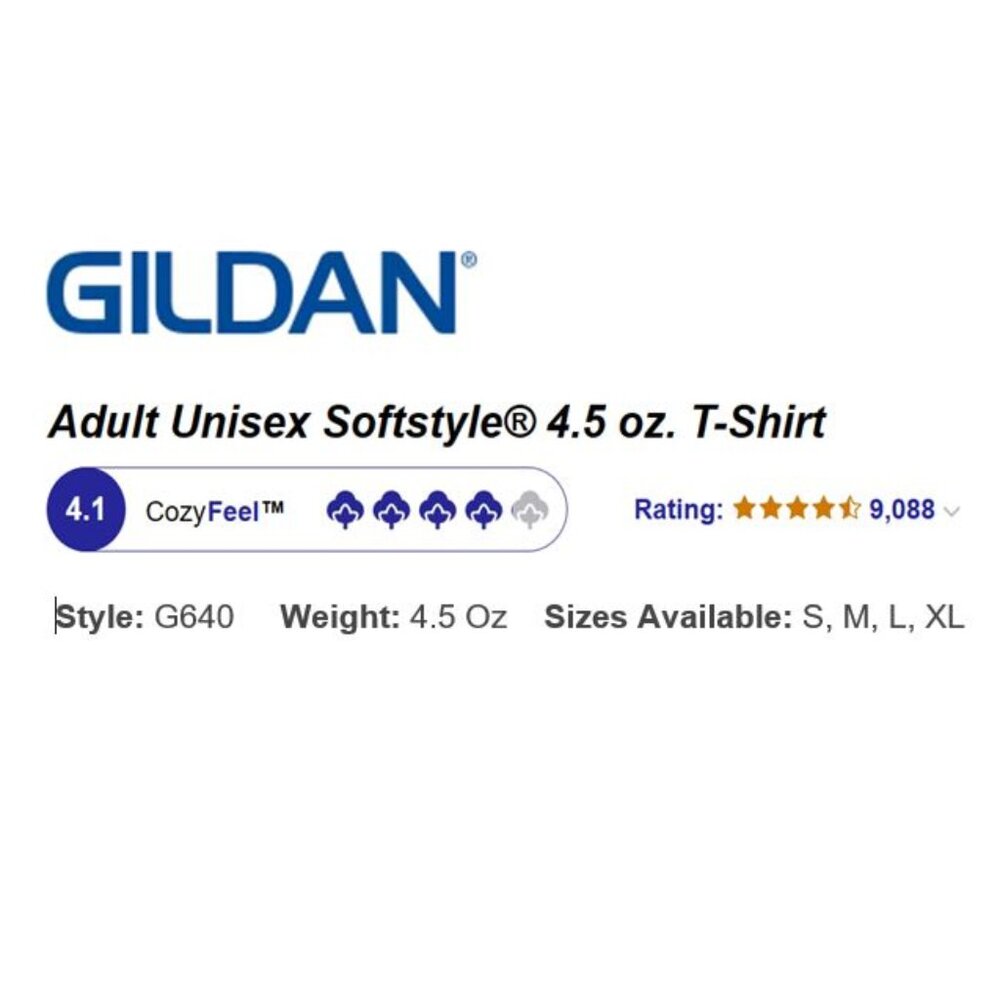 🆕 GILDAN G640 "SOFT STYLE" CUSTOM TEE  "WOKE" - Picture 4 of 4